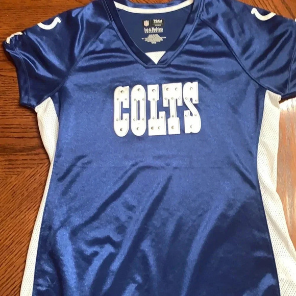 NFL Apparel Indianapolis Colts Embellished Women’s Jersey Meduim - Picture 3 of 7